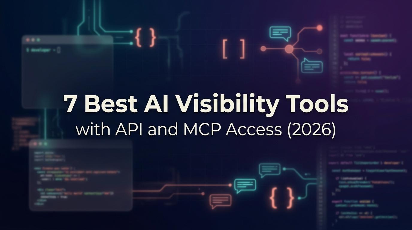 7 Best AI Visibility Tools with API and MCP Access (2026)